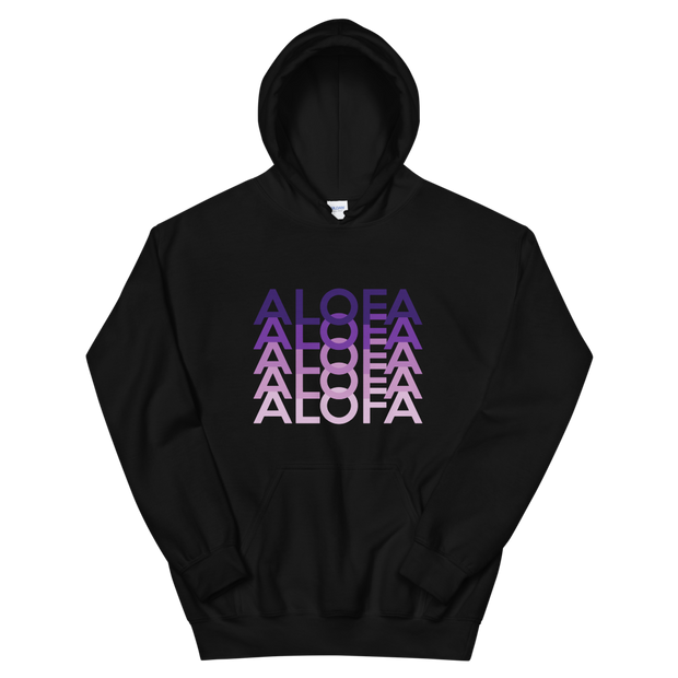 Purple Alofa Repeat *ADULT HOODIE*