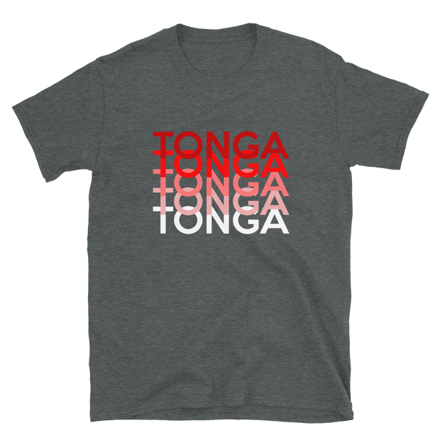 Red and White Tonga Repeat *ADULT SHORT SLEEVE*