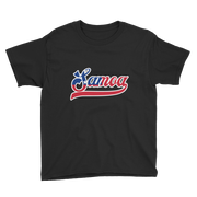 Samoa Script ~ Flag with White Border *KIDS SHORT SLEEVE*