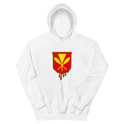 Kanaka Maoli Crest - Red with Green Border *ADULT HOODIE*