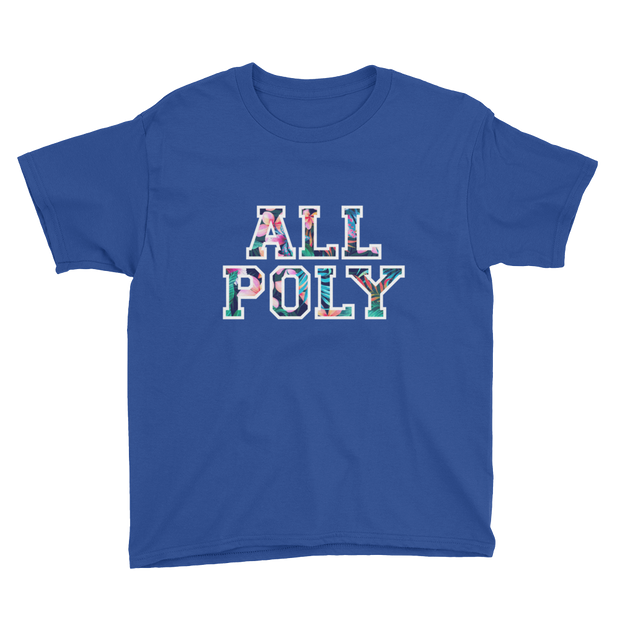 ALL POLY Floral ~ Collegiate *KIDS SHORT SLEEVE*