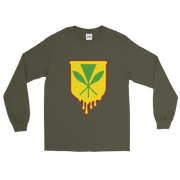 Kanaka Maoli Crest - Yellow with Red Border *ADULT LONG SLEEVE*