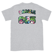 Samoa 685 - Floral Jersey with Black Border (front/back) *ADULT SHORT SLEEVE*