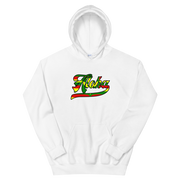 Aloha Script ~ Flag with Black Border *ADULT HOODIE*