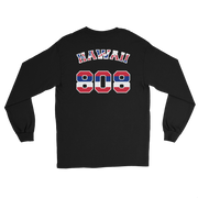 Hawaii 808 Union Jack - Flag Jersey with White Border (front/back) *ADULT LONG SLEEVE*