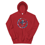 Kanaka Maoli Coat of Arms with Hawaiian Islands Ring - Floral *ADULT HOODIE*