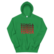 Red Tonga Repeat *ADULT HOODIE*