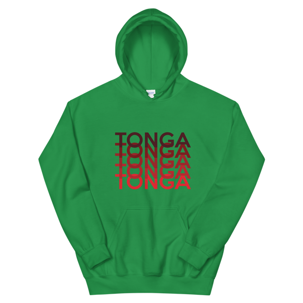 Red Tonga Repeat *ADULT HOODIE*