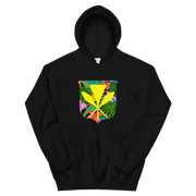 Kanaka Maoli Coat of Arms with Floral Shield *ADULT HOODIE*