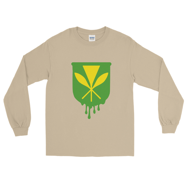 Kanaka Maoli Crest - Green *ADULT LONG SLEEVE*