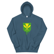 Kanaka Maoli Crest - Green *ADULT HOODIE*