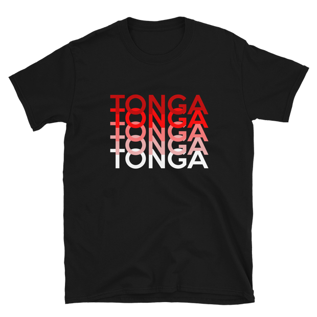 Red and White Tonga Repeat *ADULT SHORT SLEEVE*