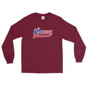 Samoa Script ~ Flag with White Border *ADULT LONG SLEEVE*