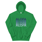 Blue Alofa Repeat *ADULT HOODIE*