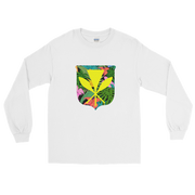 Kanaka Maoli Coat of Arms with Floral Shield *ADULT LONG SLEEVE*