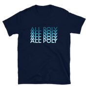 Blue All Poly Repeat *ADULT SHORT SLEEVE*