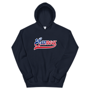 Samoa 685 - Flag with White Border (front/back)  *ADULT HOODIE*