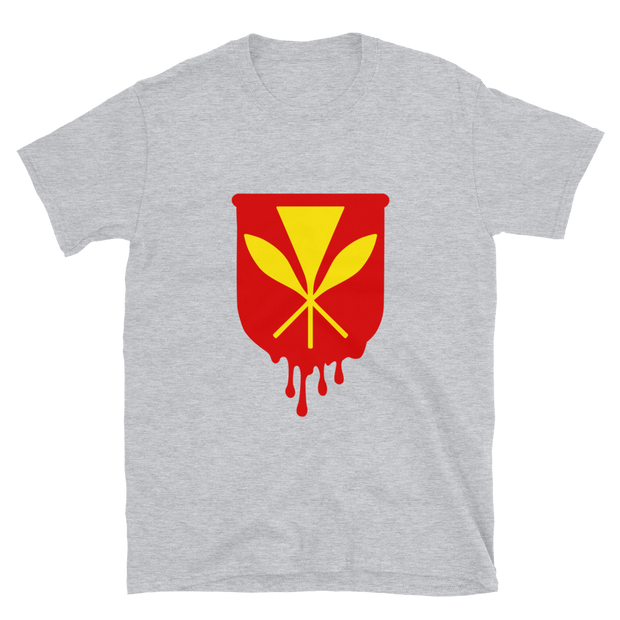 Kanaka Maoli Crest - Red *ADULT SHORT SLEEVE*