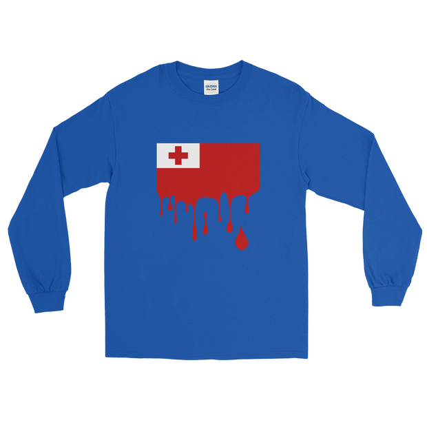 Drip Tonga - Flag Horizontal *ADULT LONG SLEEVE*