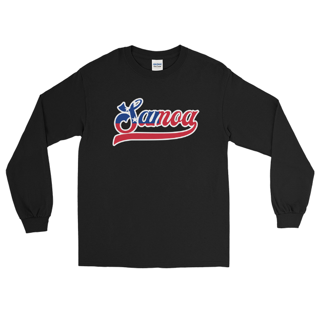 Samoa 685 - Flag with White Border (front/back) *ADULT LONG SLEEVE*