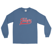 Talofa Script ~ Red with White Border *ADULT LONG SLEEVE*