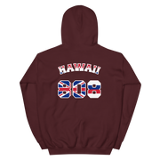 Hawaii 808 Sovereignty - Flag Jersey with White Border (front/back) *ADULT HOODIE*