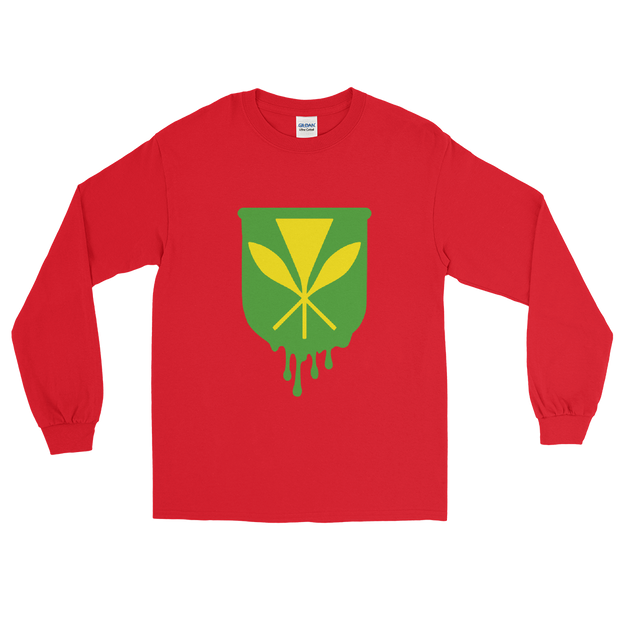 Kanaka Maoli Crest - Green *ADULT LONG SLEEVE*