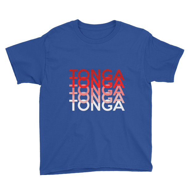 Red and White Tonga Repeat *KIDS SHORT SLEEVE*