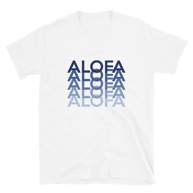 Blue Alofa Repeat *ADULT SHORT SLEEVE*