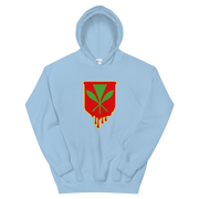 Kanaka Maoli Crest - Red with Yellow Border *ADULT HOODIE*