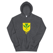 Kanaka Maoli Crest - Yellow *ADULT HOODIE*