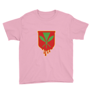 Kanaka Maoli Crest - Red with Yellow Border *KIDS SHORT SLEEVE*