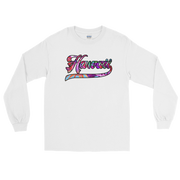 Hawaii 808 - Floral Jersey with Black Border (front/back) *ADULT LONG SLEEVE*