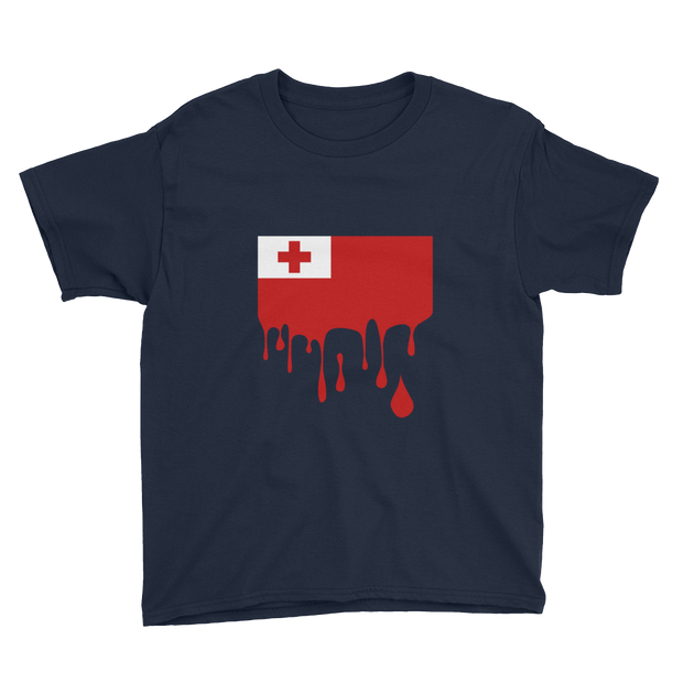 Drip Tonga - Flag Horizontal *KIDS SHORT SLEEVE*