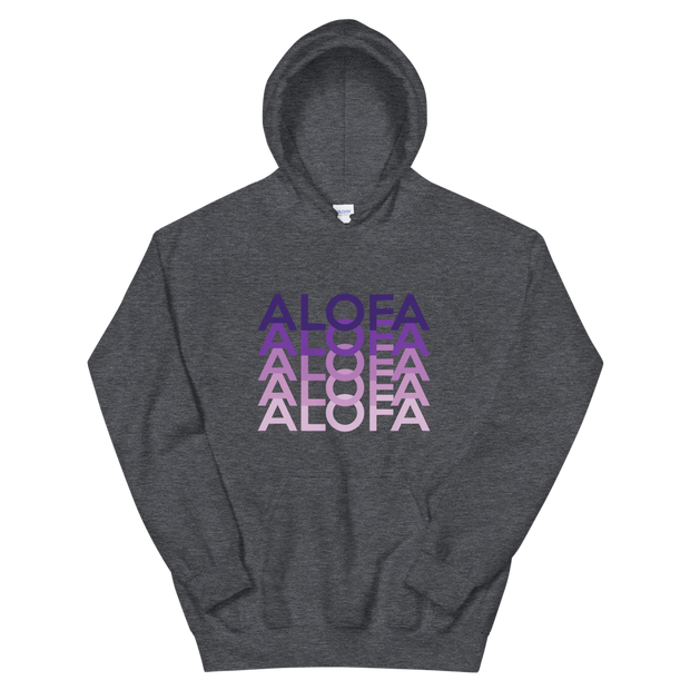 Purple Alofa Repeat *ADULT HOODIE*