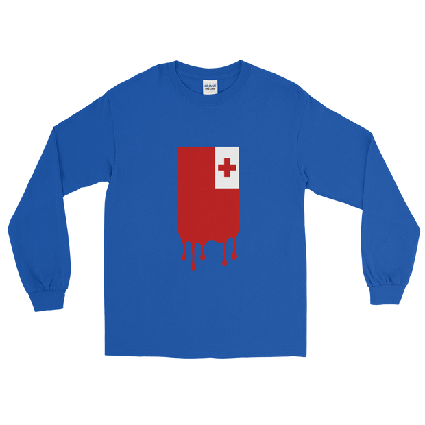 Drip Tonga - Flag Vertical *ADULT LONG SLEEVE*