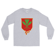 Kanaka Maoli Crest - Red with Yellow Border *ADULT LONG SLEEVE*