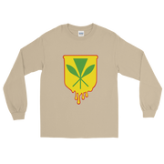 Kanaka Maoli Crest - Yellow with Red Border *ADULT LONG SLEEVE*