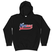 Samoa 685 - Flag with Black Border (front/back) *KIDS HOODIE*