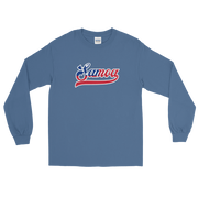 Samoa Script ~ Flag with White Border *ADULT LONG SLEEVE*