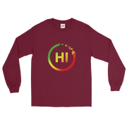 Hawaiian Islands Rings - HI - Kanaka Maoli color fade *ADULT LONG SLEEVE*