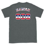 Hawaii 808 Union Jack - Flag Jersey with White Border (front/back) *ADULT SHORT SLEEVE*