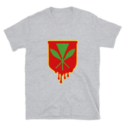 Kanaka Maoli Crest - Red with Yellow Border *ADULT SHORT SLEEVE*