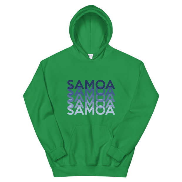 Blue Samoa Repeat *ADULT HOODIE*