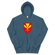 Kanaka Maoli Crest - Red *ADULT HOODIE*