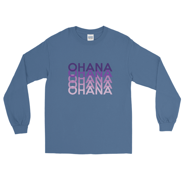 Purple Ohana Repeat *ADULT LONG SLEEVE*