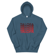 Red Talofa Repeat *ADULT HOODIE*