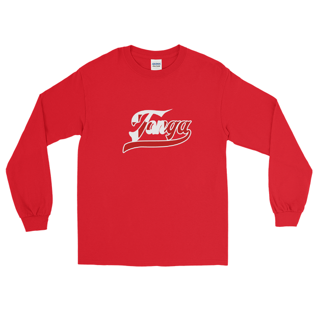 Tonga Script ~ Flag with White Border *ADULT LONG SLEEVE*