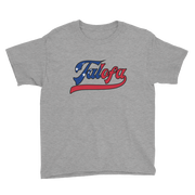 Talofa Script ~ Flag with Black Border *KIDS SHORT SLEEVE*