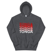 Red and White Tonga Repeat *ADULT HOODIE*